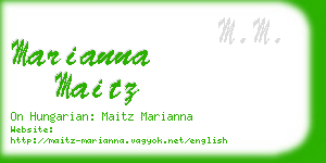 marianna maitz business card